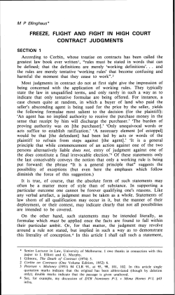 freeze, flight and fight in high court contract judgments