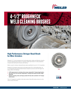 4-1/2" roughneck&reg; weld cleaning brushes