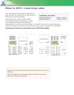 2011 Convention Learning Labs