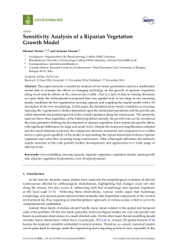 Sensitivity Analysis of a Riparian Vegetation Growth Model