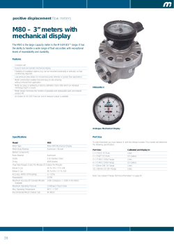 M80 &ndash; 3&rdquo; meters with mechanical display