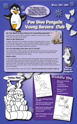 Pee Wee Penguin Young Savers` Club