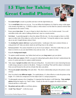 15 Tips for Taking Great Candid Photos