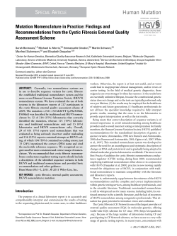 Mutation nomenclature in practice: Findings and recommendations
