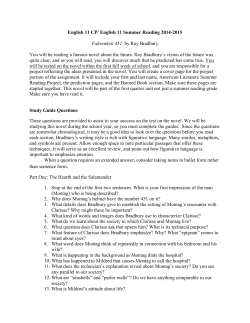 English 11 CP/ English 11 Summer Reading 2014