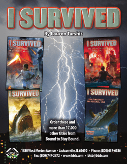 I Survived  - Bound to Stay Bound Books