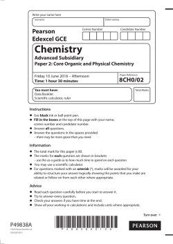 Chemistry - Edexcel