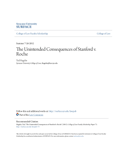 The Unintended Consequences of Stanford v. Roche