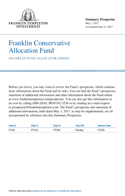 Franklin Conservative Allocation Fund Summary Prospectus
