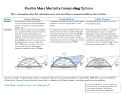 Poultry Mass Mortality Composting Options