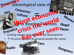 Stereotypical view of 1920s The Roaring Twenties