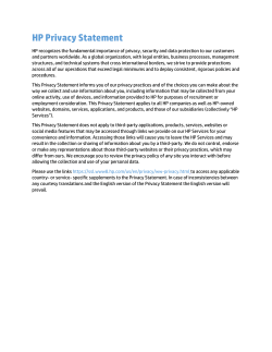 HP Privacy Statement