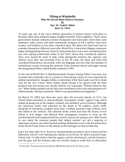 Tilting at Windmills