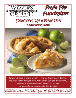 Fruit Pie Fundraiser
