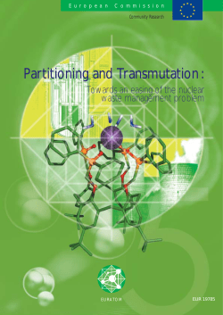 Partitioning and Transmutation - European Commission