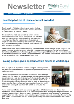 Newsletter - Wiltshire Council