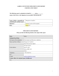 Aarhus National Implementation Report 2017
