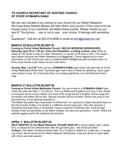 TO CHURCH SECRETARY OF HOSTING CHURCH OF STATE