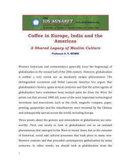 Coffee A Shared Legacy of Muslim Culture