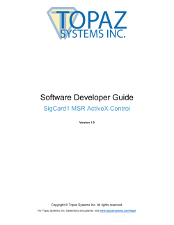 SigCard1 Software Developer Guide
