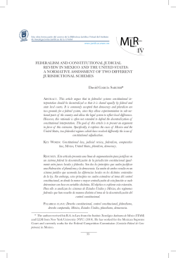 federalism and constitutional judicial review in mexico and