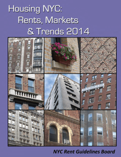 Housing NYC 2014 - NYC Rent Guidelines Board