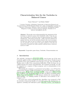 Characterization Sets for the Nucleolus in Balanced Games