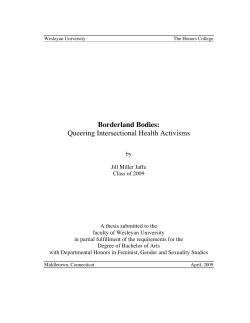 Borderland Bodies: Queering Intersectional Health