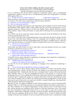 CGG Abstract If you want a future darling