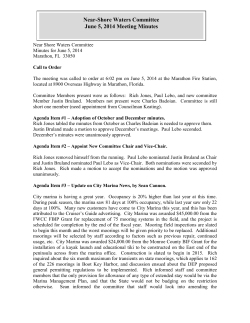 Minutes - City of Marathon