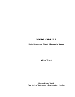 divide and rule - Human Rights Watch