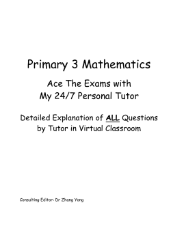 Outreach P3 Math - Outreach Edusys Pte Ltd