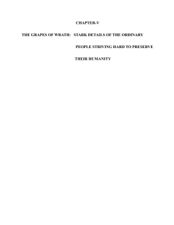 CHAPTER-V THE GRAPES OF WRATH: STARK DETAILS OF THE