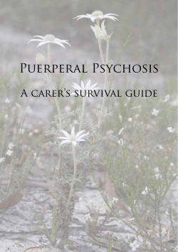 A Carers Survival Guide - Women`s and Children`s Hospital