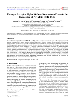 Estrogen Receptor Alpha 36 Gene Knockdown Promote the