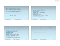 ECE 120: Introduction to Computing More General Model Always