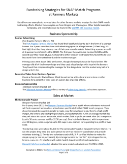 Fundraising Strategies for SNAP Match