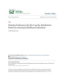 Statistical inferences for the Cauchy distribution based on maximum