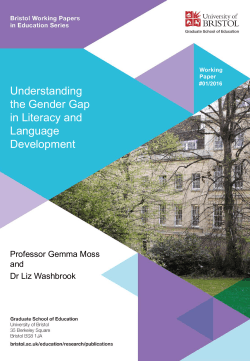Understanding the Gender Gap in Literacy and Language