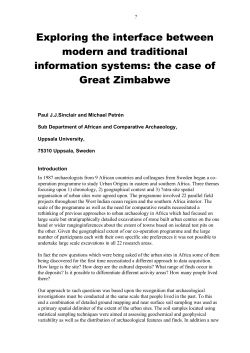 Exploring the interface between modern and traditional information