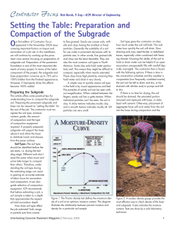 Setting the Table: Preparation and Compaction of
