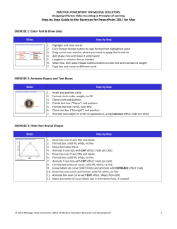 Step-by-Step Guide to the Exercises - omerad