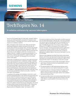TechTopics No. 14 - X-radiation emissions by vacuum interrupters