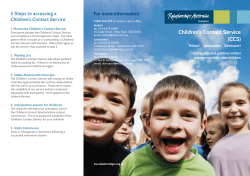 Children`s Contact Service - Relationships Australia Tasmania