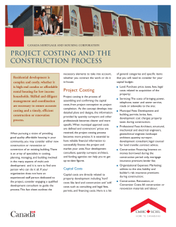 project costing and the construction process