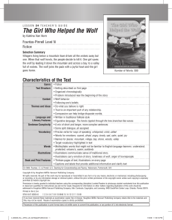 The Girl Who Helped the Wolf