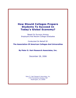 How Should Colleges Prepare Students to Succeed in Today`s