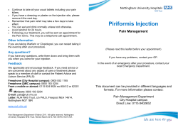 Piriformis Injection - Nottingham University Hospitals NHS Trust