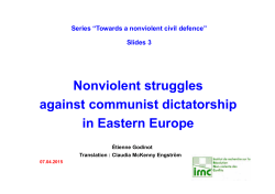 3. Nonviolent struggles against communist dictatorship in