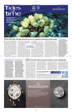 Pristine Pacific atolls, still largely untouched by man, are